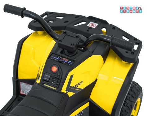Quad ATV Robust 01 na akumulator - żółty, 4x35W 12V/9Ah, EVA, LED, ekoskóra [XMX-651]
