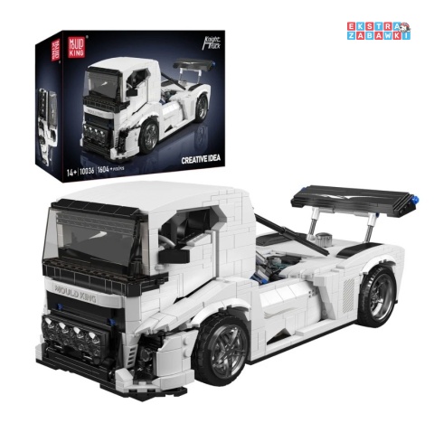 [10036] Mould king 1604 el. klocki konstrukcyjne auto wyścigowe TIR