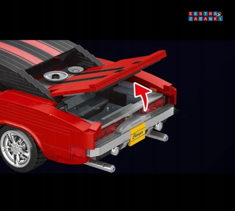 [10112] Mould king 1869 el. amerykański muscle car klocki konstrukcyjne