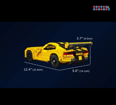 [10046S] Klocki 1373 el. Konstrukcyjne pojazd Dodge Viper Mould King [S]