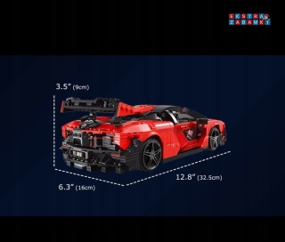 [10007S] Mould king 1372 el. klocki konstrukcyjne auto Senna GTR