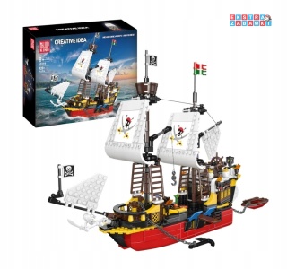 [10137] Mould king 928 el. statek piracki Revenge klocki konstrukcyjne