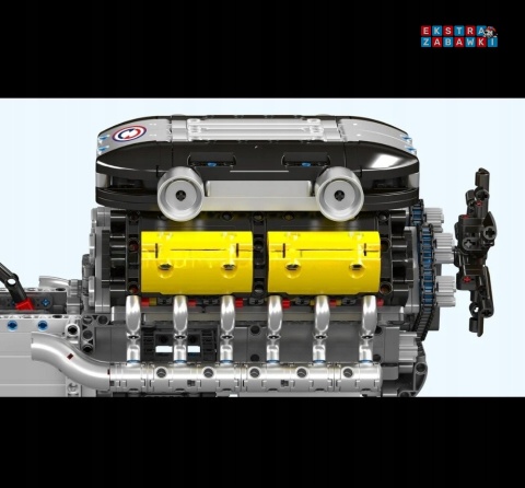 [10202] Mould king 1260 el. silnik V12 skrzynia biegów klocki Technic