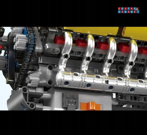 [10202] Mould king 1260 el. silnik V12 skrzynia biegów klocki Technic
