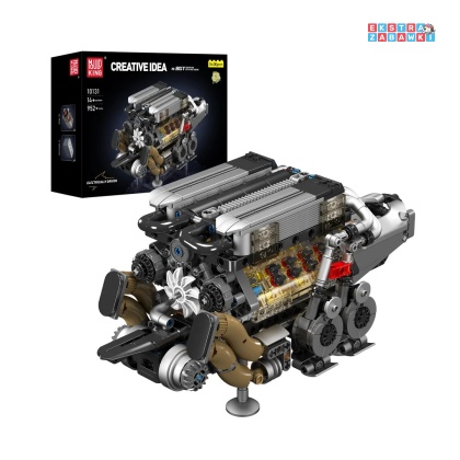 [10131] Klocki 952 el. model silnik BGT W16 Technic Mould King