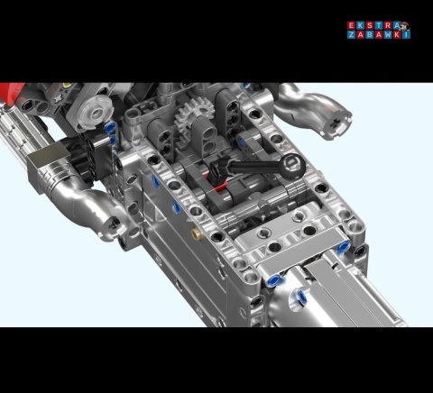 [10203] Mould king 1169 el. silnik V8 skrzynia biegów klocki Technic