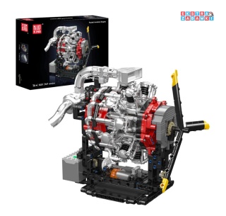 [10211] Mould king 1147 el. gwieździsty silnik lotniczy samolotu klocki Technic