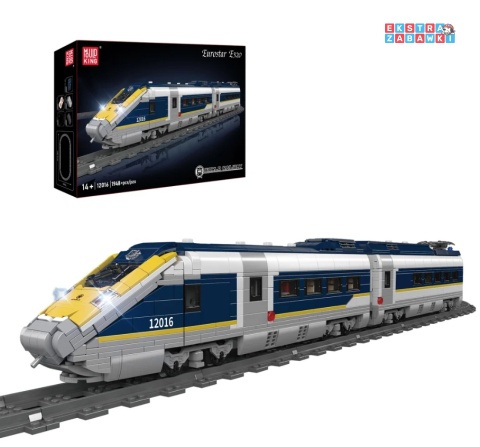 [12016] Mould king 1948 el. kolej pociąg Eurostar E320 klocki Technic