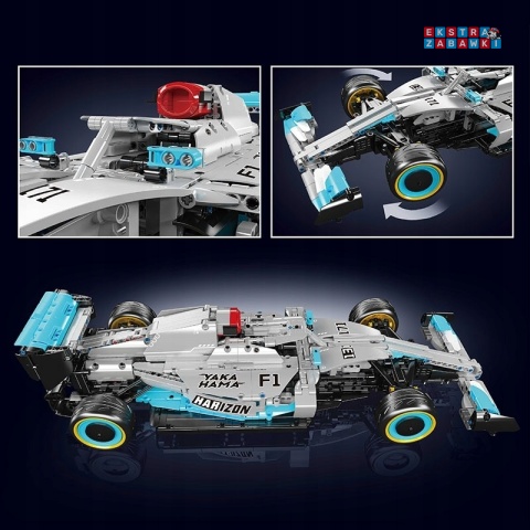 [13171] Klocki 1257 el. konstrukcyjne autko wyścigowe formuła Mould King