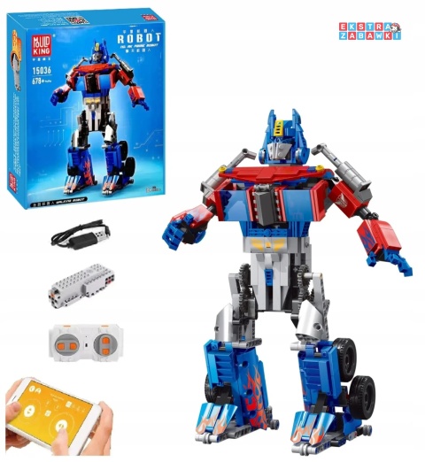 [15036] Mould king 678 el. Zdalnie sterowany robot Prime klocki konstrukcyjne