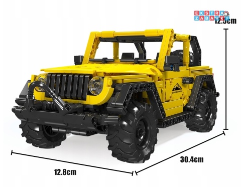 [15058] Mould king 746 el. Samochód Wrangler Pull Back klocki konstrukcyjne
