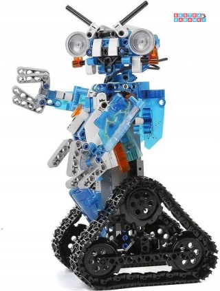 [15059] Mould king 369 el. Zdalnie sterowany niebieski robot klocki Technic
