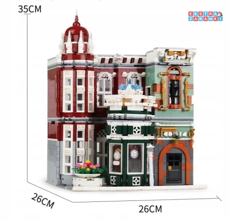 [16005] Mould king 3050 el. Sklep z antykami z podświetleniem LED klocki konstrukcyjne