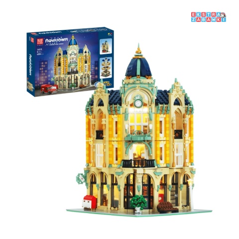 [16010] Mould king 4030 el. Budynek poczty z podświetleniem LED klocki konstrukcyjne