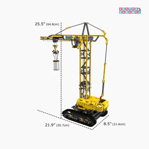 [17059] Mould king 1731 el. Mobilny dźwig żuraw RC klocki Technic
