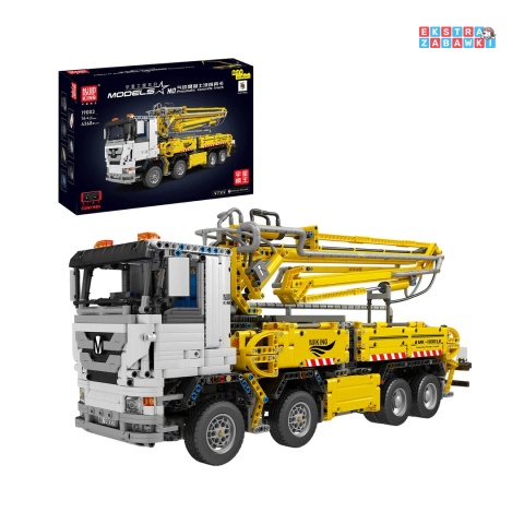 [19003] Mould king 4368 el. Duża ciężarówka z pompą do betonu CR klocki Technic