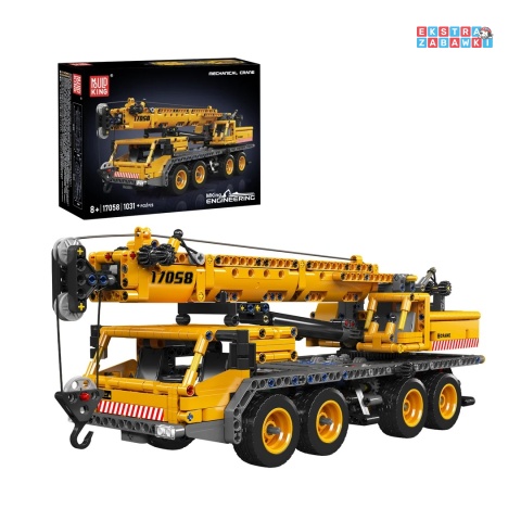 [17058S] Klocki 1020 el. konstrukcyjne Technic mechaniczny żuraw Mould king