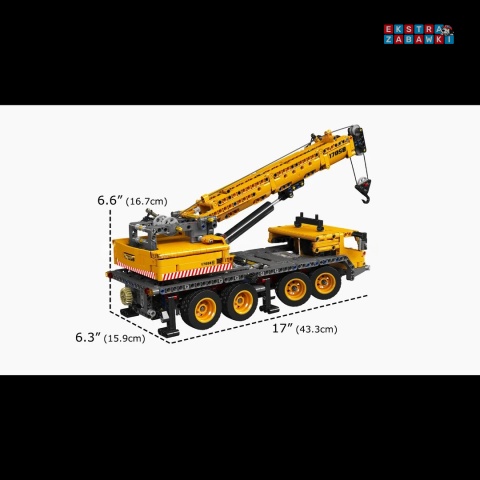 [17058S] Klocki 1020 el. konstrukcyjne Technic mechaniczny żuraw Mould king