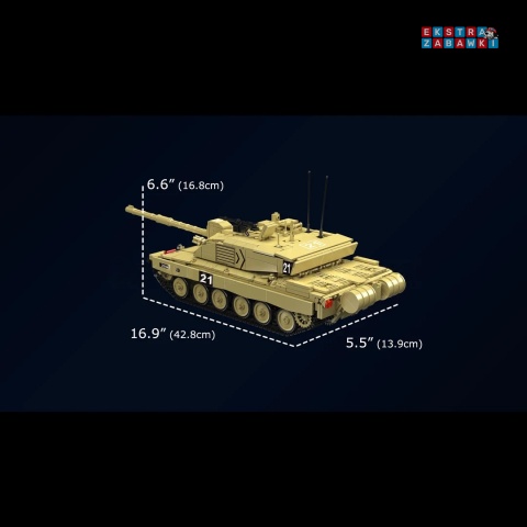 [20037] Klocki 1129 el. konstrukcyjne model czołgu challenger Mould King