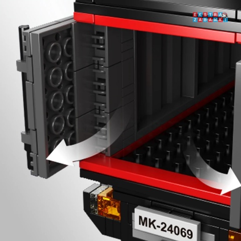 [24069] Klocki Konstrukcyjne auto kontener pojazd Tir 630 el. Mould King