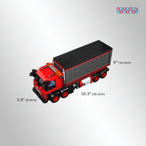 [24069] Klocki Konstrukcyjne auto kontener pojazd Tir 630 el. Mould King