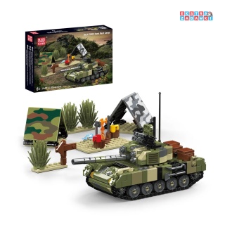 [24073] Klocki 513 el. konstrukcyjne Czołg z obozem wojskowym T-72B3 Mould King