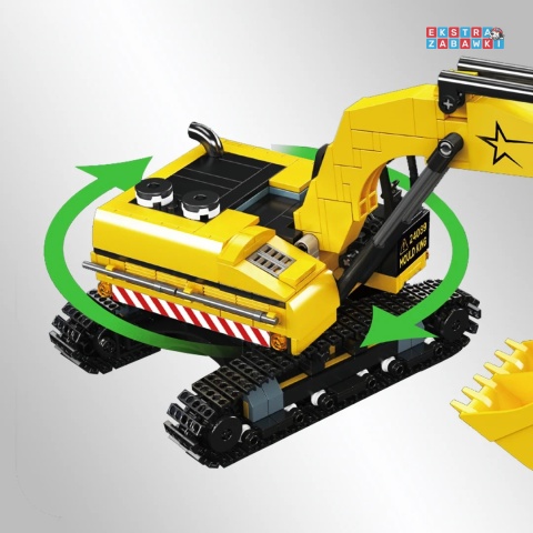 [24089] Klocki konstrukcyjne koparka gąsienicowa ruchoma 705 el. Mould King