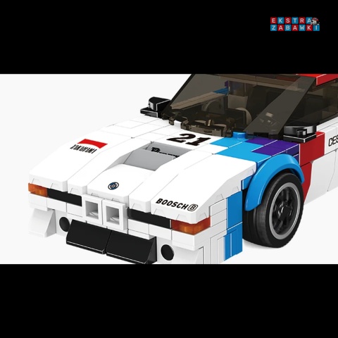 [27062S] Klocki Konstrukcyjne auto sportowe M1 białe 411 el. Mould King