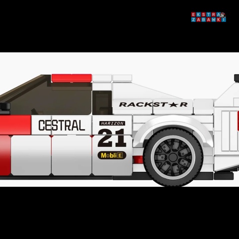 [27062S] Klocki Konstrukcyjne auto sportowe M1 białe 411 el. Mould King
