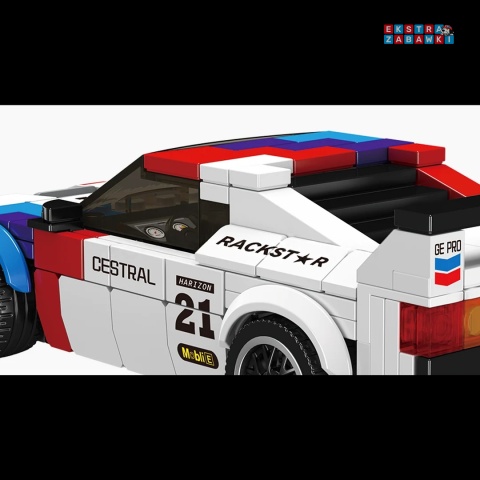 [27062S] Klocki Konstrukcyjne auto sportowe M1 białe 411 el. Mould King