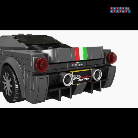 [27068S] Klocki Konstrukcyjne auto Speed 488 Pista czarne 384 el. Mould King