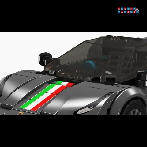 [27068S] Klocki Konstrukcyjne auto Speed 488 Pista czarne 384 el. Mould King