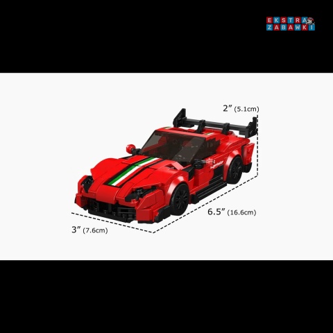 [27079] Klocki 449 el. Auto Mansory 812 Supercar w gablocie konstrukcyjne Mould King