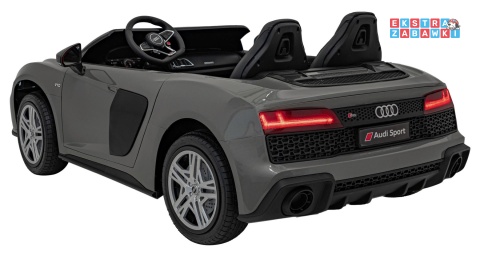 Brązowe Audi Spyder R8 Lift na akumulator - 2x200W, 24V/14Ah, ekoskóra - [A3000]