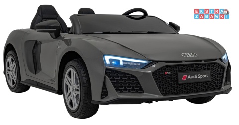 Brązowe Audi Spyder R8 Lift na akumulator - 2x200W, 24V/14Ah, ekoskóra - [A3000]