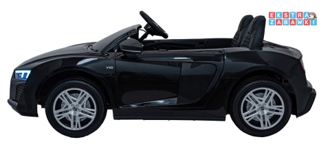 Audi Spyder R8 Lift na akumulator - czarny, 2x200W 24V/14Ah, ekoskóra - [A3000]