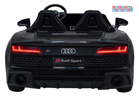 Audi Spyder R8 Lift na akumulator - czarny, 2x200W 24V/14Ah, ekoskóra - [A3000]
