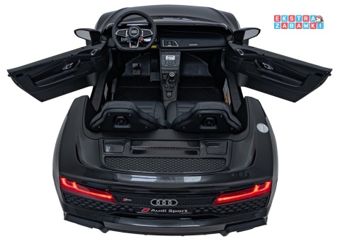 Audi Spyder R8 Lift na akumulator - czarny, 2x200W 24V/14Ah, ekoskóra - [A3000]