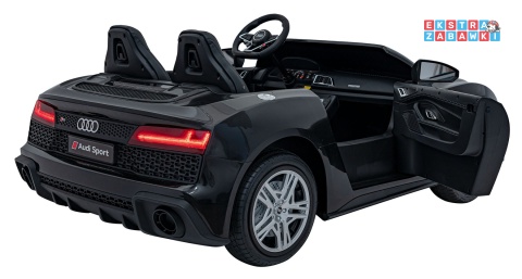 Audi Spyder R8 Lift na akumulator - czarny, 2x200W 24V/14Ah, ekoskóra - [A3000]