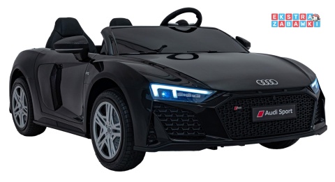 Audi Spyder R8 Lift na akumulator - czarny, 2x200W 24V/14Ah, ekoskóra - [A3000]