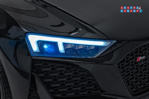 Audi Spyder R8 Lift na akumulator - czarny, 2x200W 24V/14Ah, ekoskóra - [A3000]