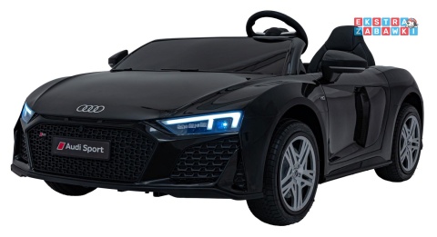 Audi Spyder R8 Lift na akumulator - czarny, 2x200W 24V/14Ah, ekoskóra - [A3000]