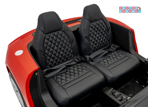Czerwone Audi Spyder R8 Lift na akumulator - 2x200W, 24V/14Ah, ekoskóra - [A3000]