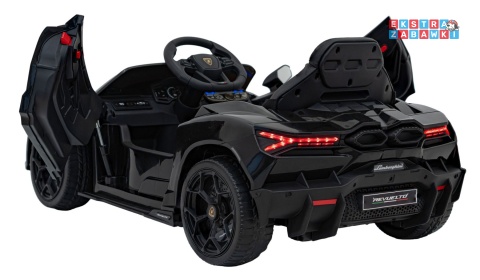 Lamborghini Revuelto na akumulator - czarny, 4x4, 2x45W i 2x35W, 12V/9Ah, pilot, ekoskóra, EVA [QLS-8603]