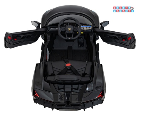 Lamborghini Revuelto na akumulator - czarny, 4x4, 2x45W i 2x35W, 12V/9Ah, pilot, ekoskóra, EVA [QLS-8603]