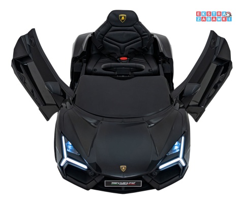 Lamborghini Revuelto na akumulator - czarny, 4x4, 2x45W i 2x35W, 12V/9Ah, pilot, ekoskóra, EVA [QLS-8603]