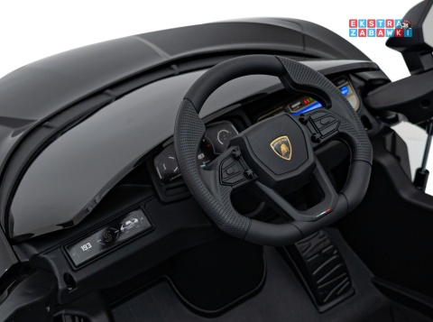 Lamborghini Revuelto na akumulator - czarny, 4x4, 2x45W i 2x35W, 12V/9Ah, pilot, ekoskóra, EVA [QLS-8603]
