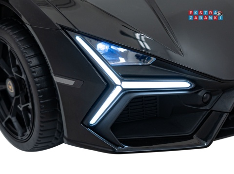 Lamborghini Revuelto na akumulator - czarny, 4x4, 2x45W i 2x35W, 12V/9Ah, pilot, ekoskóra, EVA [QLS-8603]