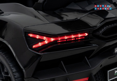 Lamborghini Revuelto na akumulator - czarny, 4x4, 2x45W i 2x35W, 12V/9Ah, pilot, ekoskóra, EVA [QLS-8603]