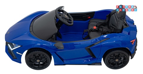 Lamborghini Revuelto na akumulator - niebieski, 4x4, 2x45W i 2x35W, 12V/9Ah, pilot, ekoskóra, EVA [QLS-8603]